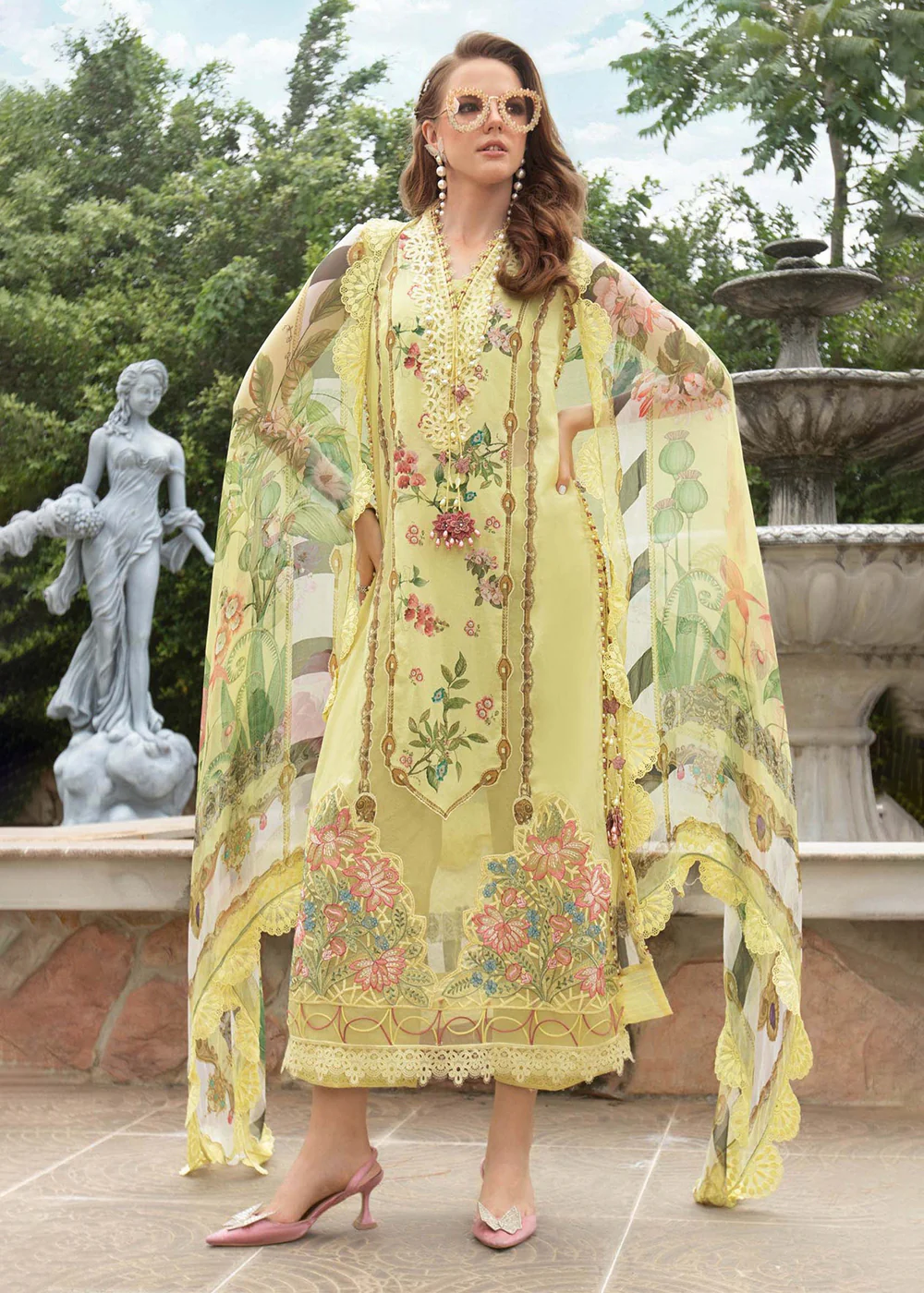 Printed Lawn Suit - Maria B - M.Prints Eid Collection 2023 - MPT-1806-A - Image 6