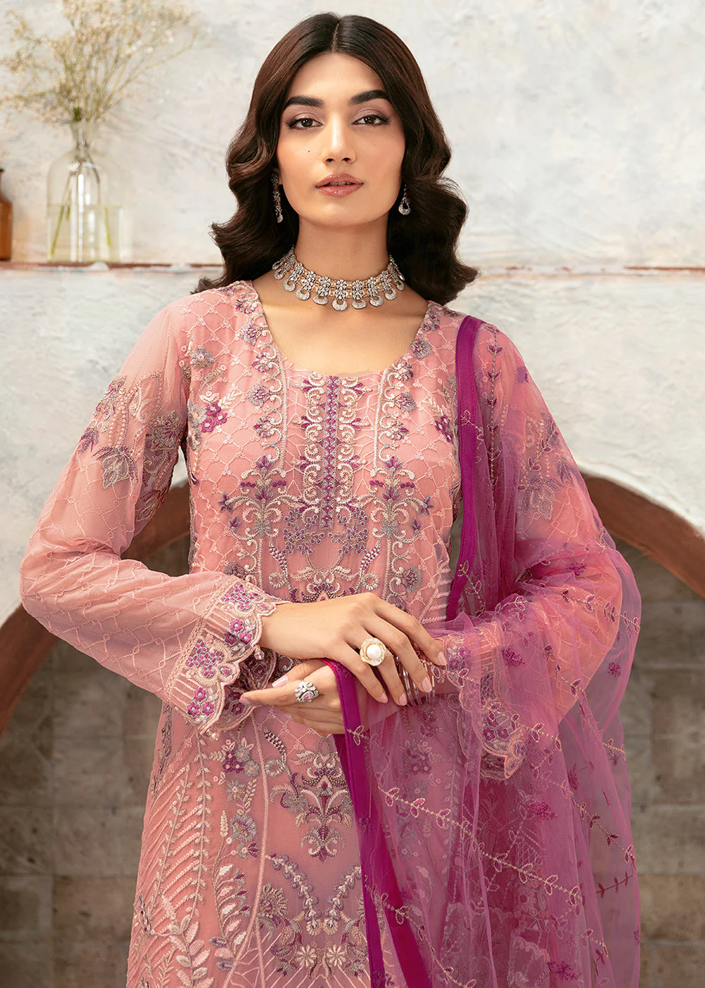 Rangoon Chiffon Collection 24 by Ramsha | D-1201 - Image 2