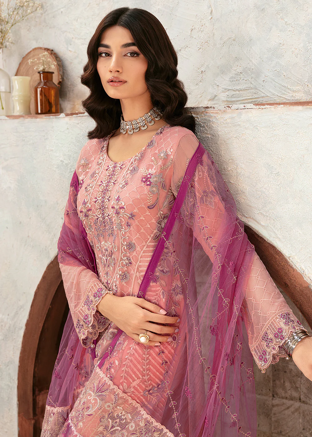 Rangoon Chiffon Collection 24 by Ramsha | D-1201 - Image 4