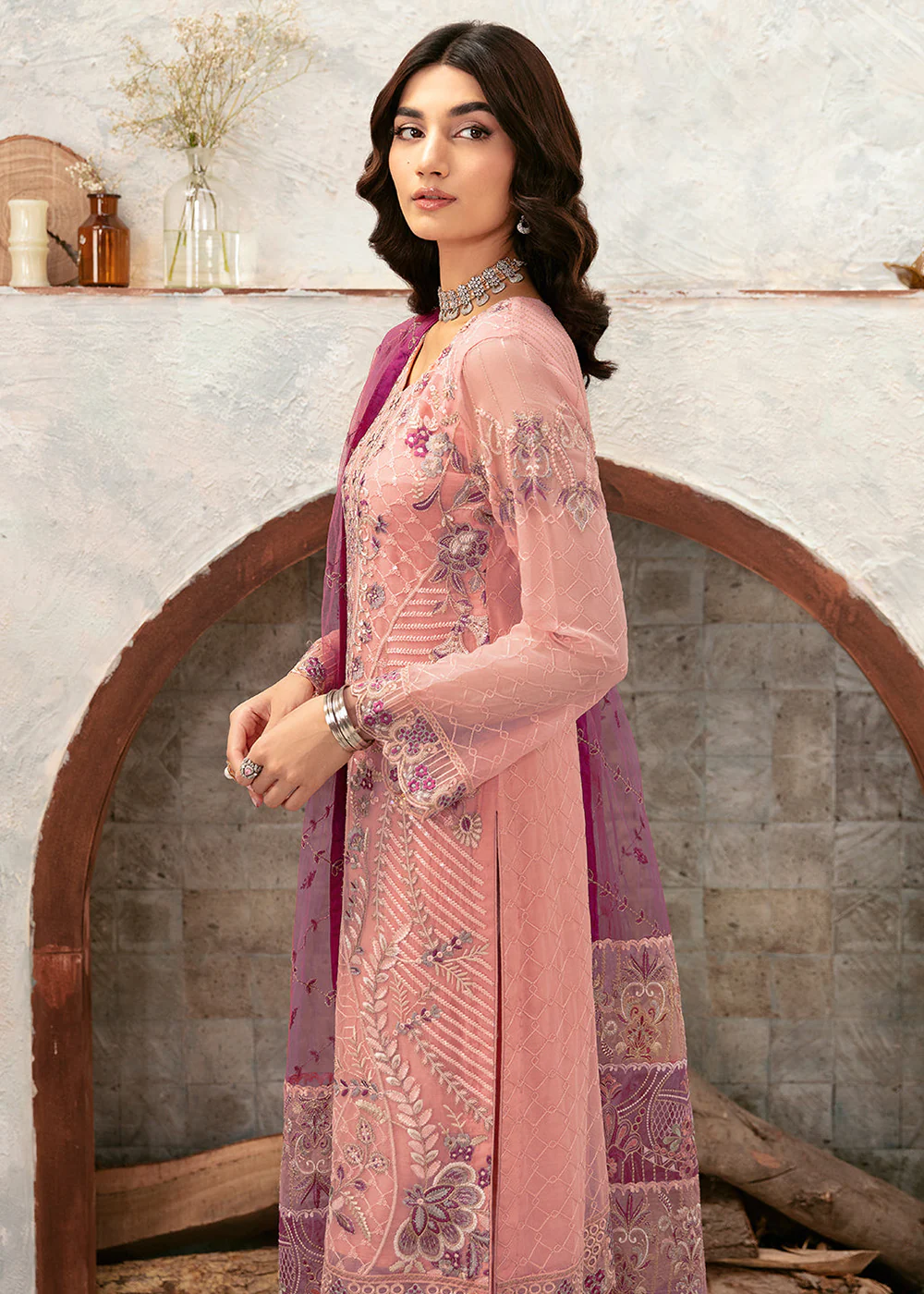 Rangoon Chiffon Collection 24 by Ramsha | D-1201 - Image 5