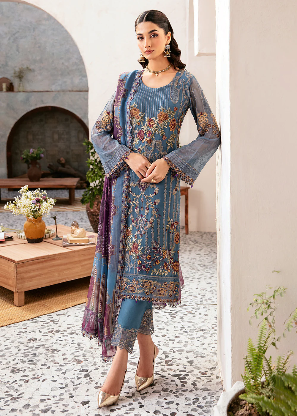 Rangoon Chiffon Collection 24 by Ramsha | D-1202