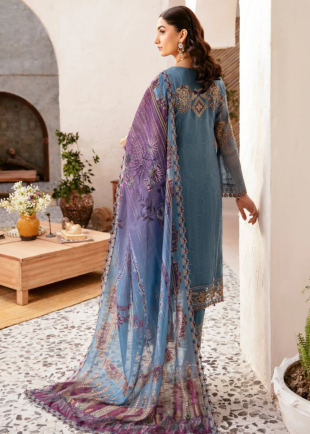 Rangoon Chiffon Collection 24 by Ramsha | D-1202 - Image 3