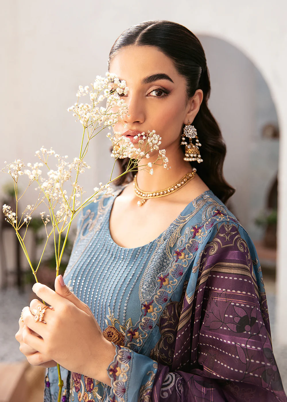 Rangoon Chiffon Collection 24 by Ramsha | D-1202 - Image 4