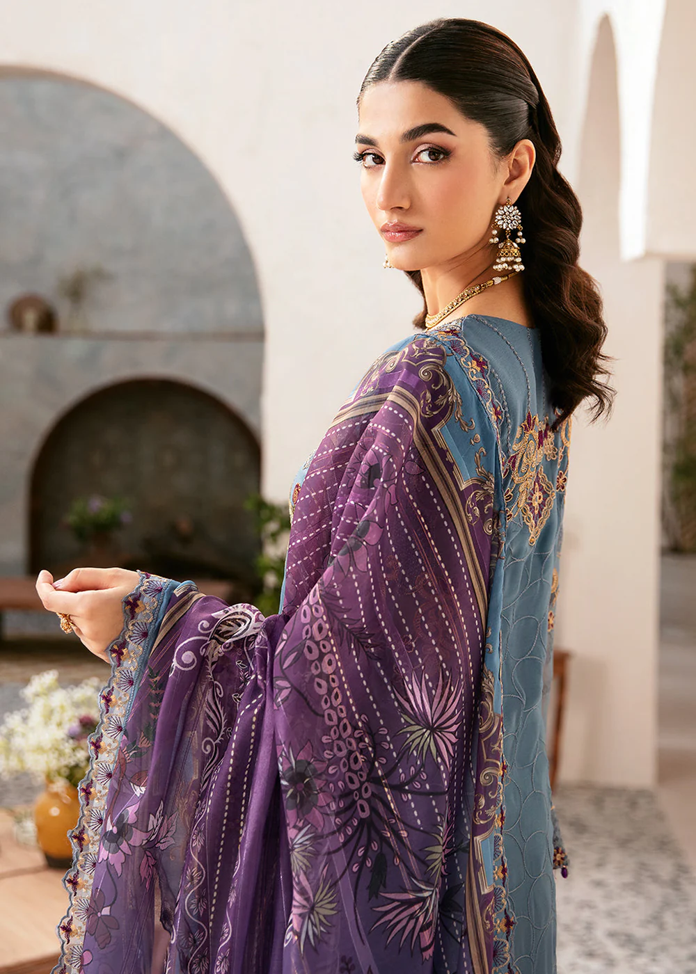Rangoon Chiffon Collection 24 by Ramsha | D-1202 - Image 6