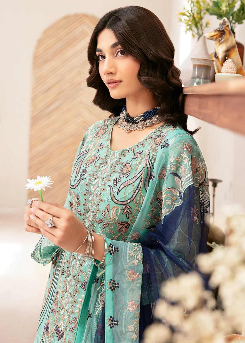 Rangoon Chiffon Collection 24 by Ramsha | D-1207 - Image 6