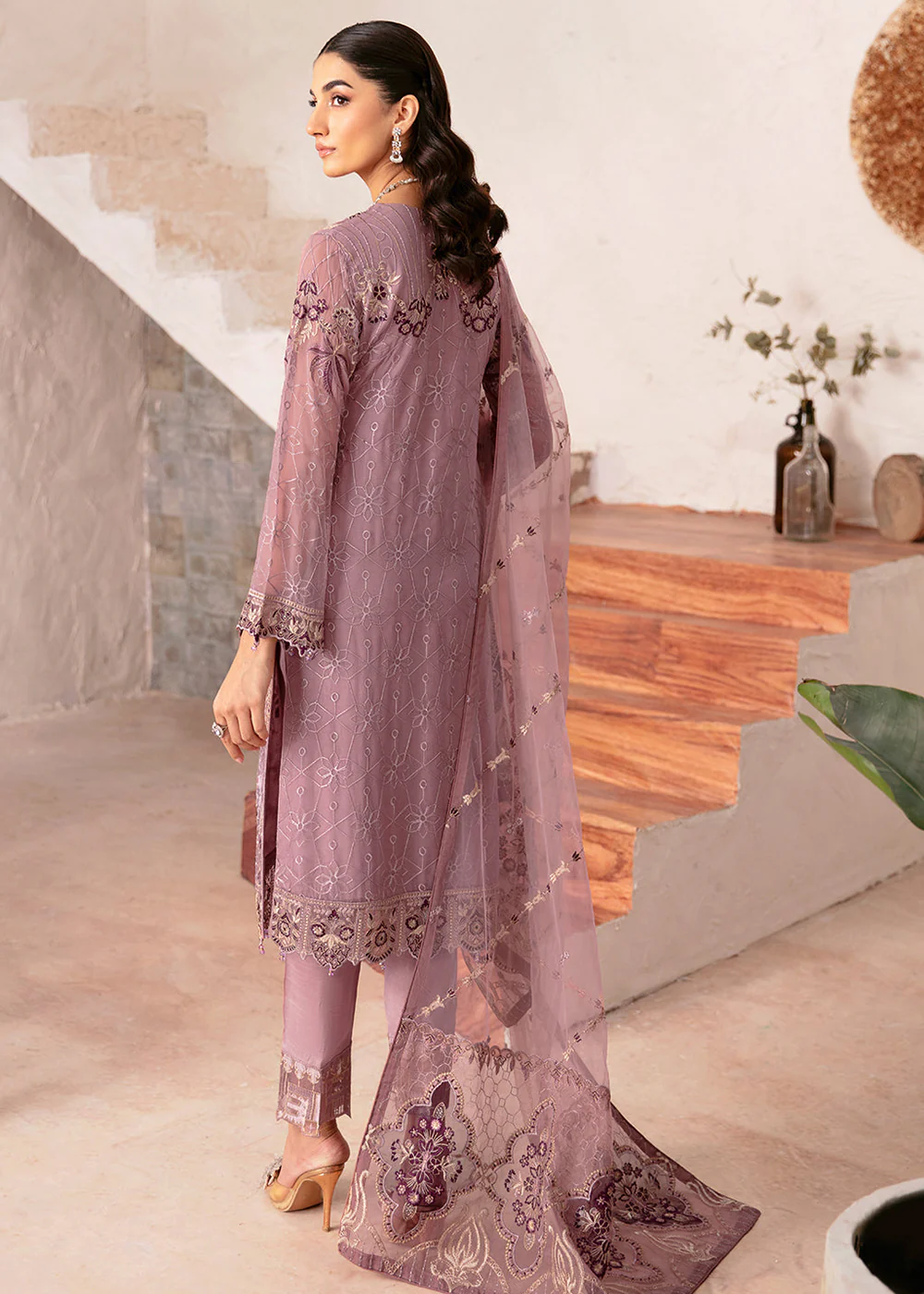 Rangoon Chiffon Collection 24 by Ramsha | D-1208 - Image 3