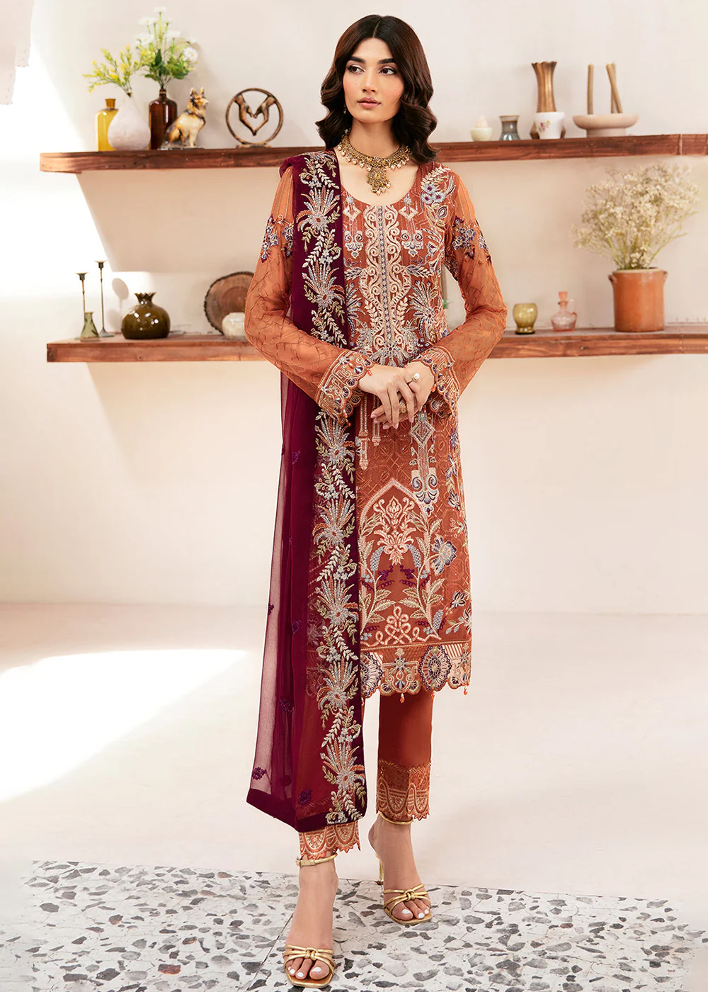 Rangoon Chiffon Collection 24 by Ramsha | D-1209