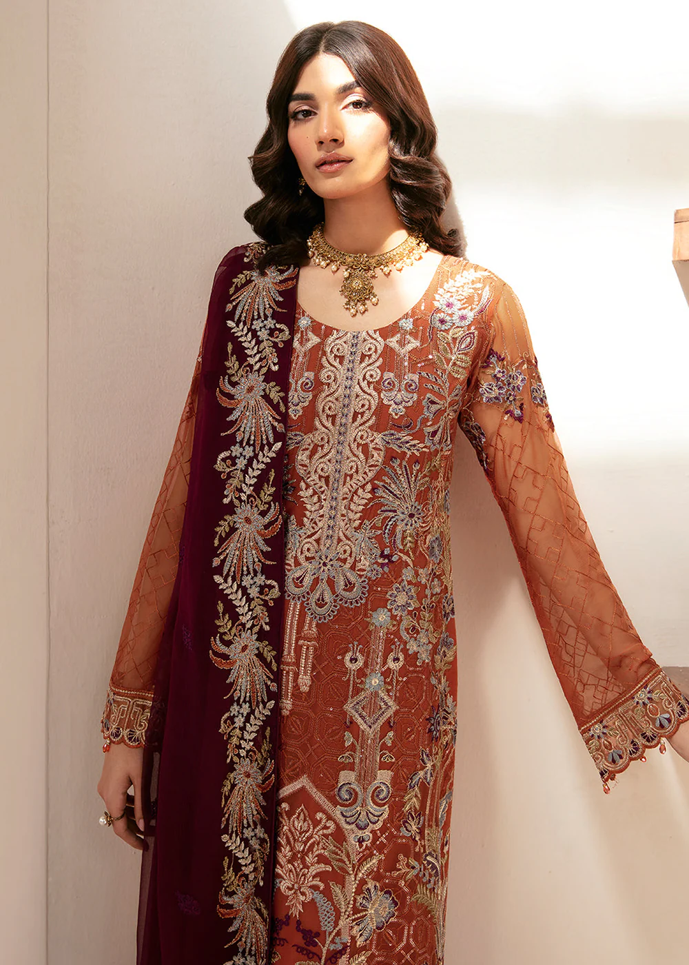 Rangoon Chiffon Collection 24 by Ramsha | D-1209 - Image 2