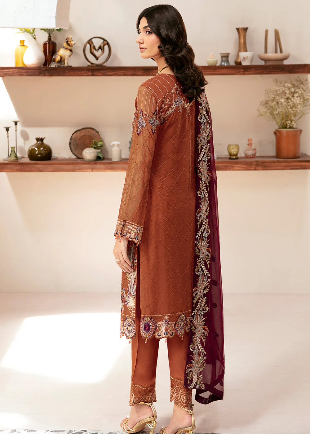 Rangoon Chiffon Collection 24 by Ramsha | D-1209 - Image 3
