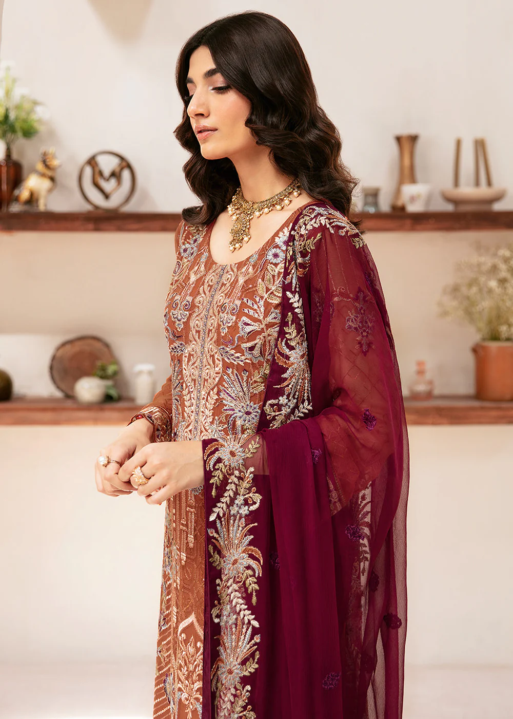 Rangoon Chiffon Collection 24 by Ramsha | D-1209 - Image 4