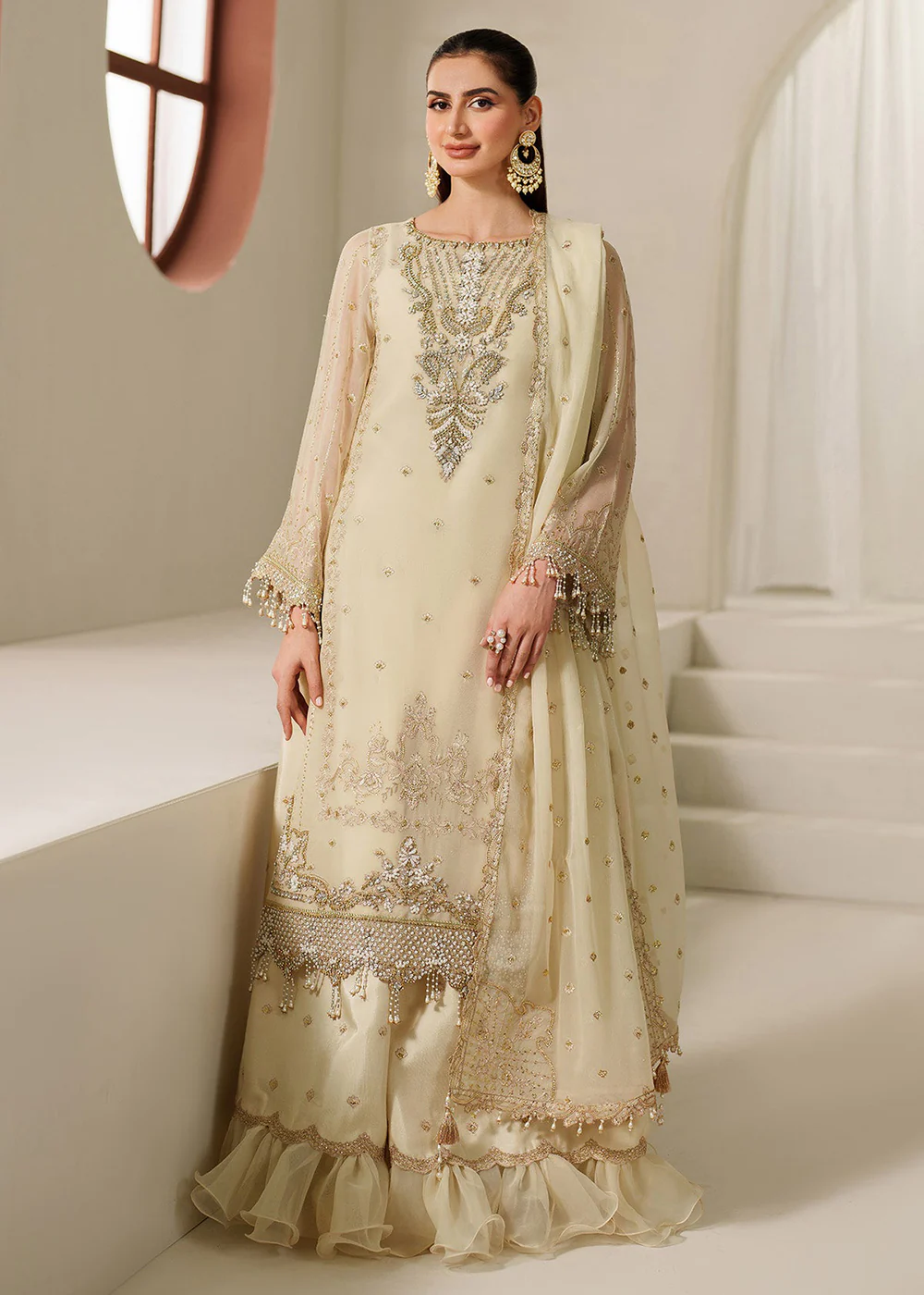Reena Handwork Luxury Chiffon '25 by Alizeh | AF-4052 Parnoor - Image 7