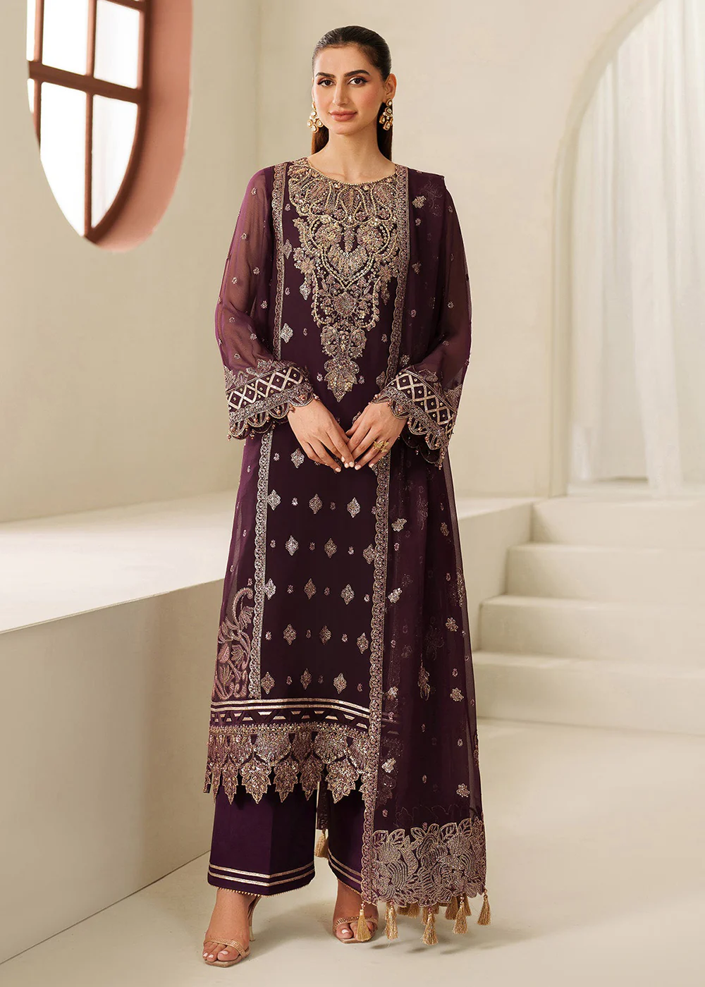 Reena Handwork Luxury Chiffon '25 by Alizeh | AF-4053 Tehwar