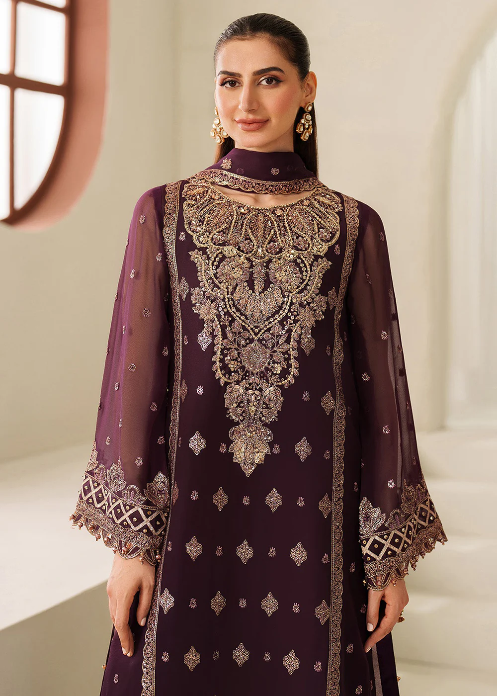 Reena Handwork Luxury Chiffon '25 by Alizeh | AF-4053 Tehwar - Image 2