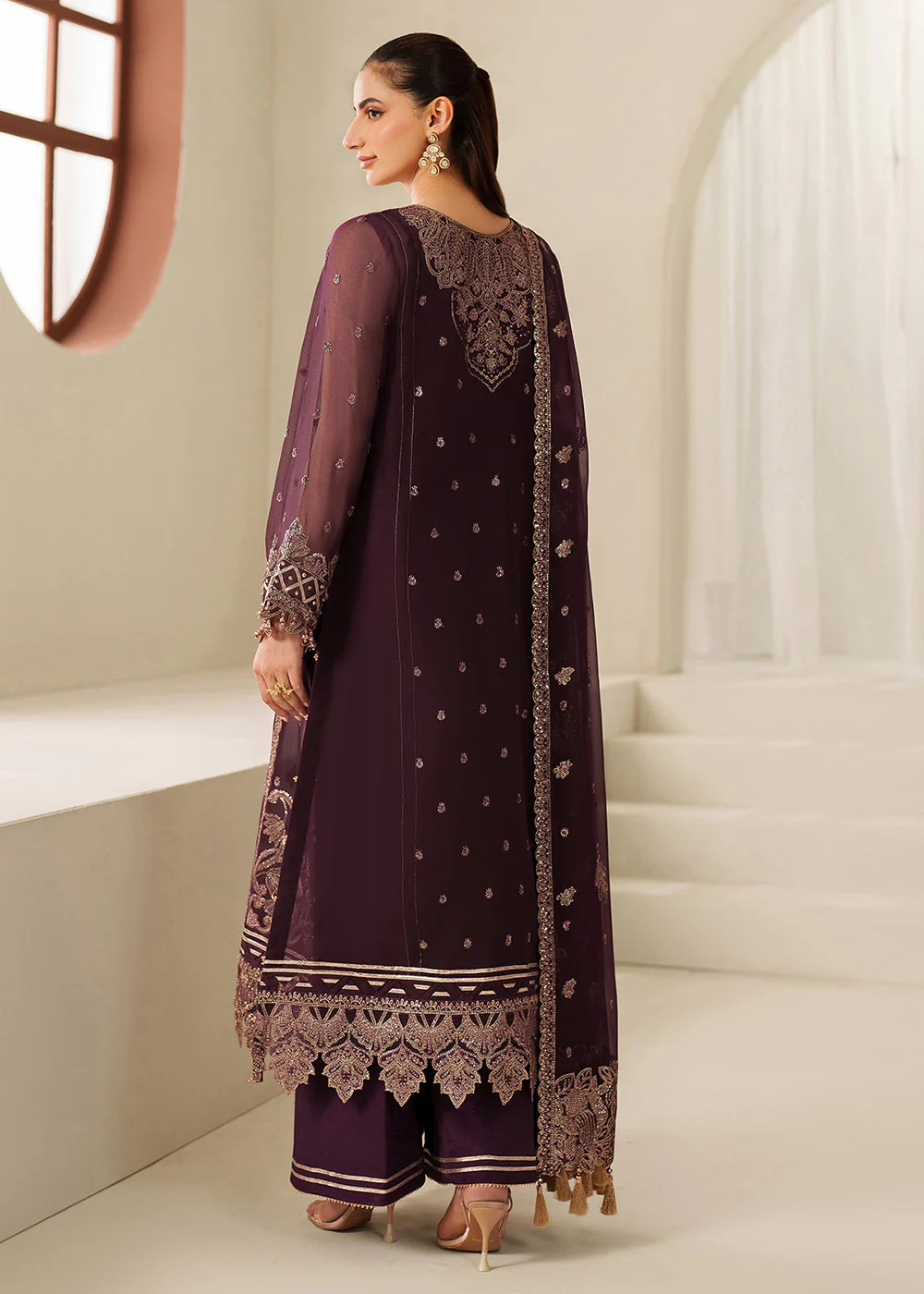 Reena Handwork Luxury Chiffon '25 by Alizeh | AF-4053 Tehwar - Image 3