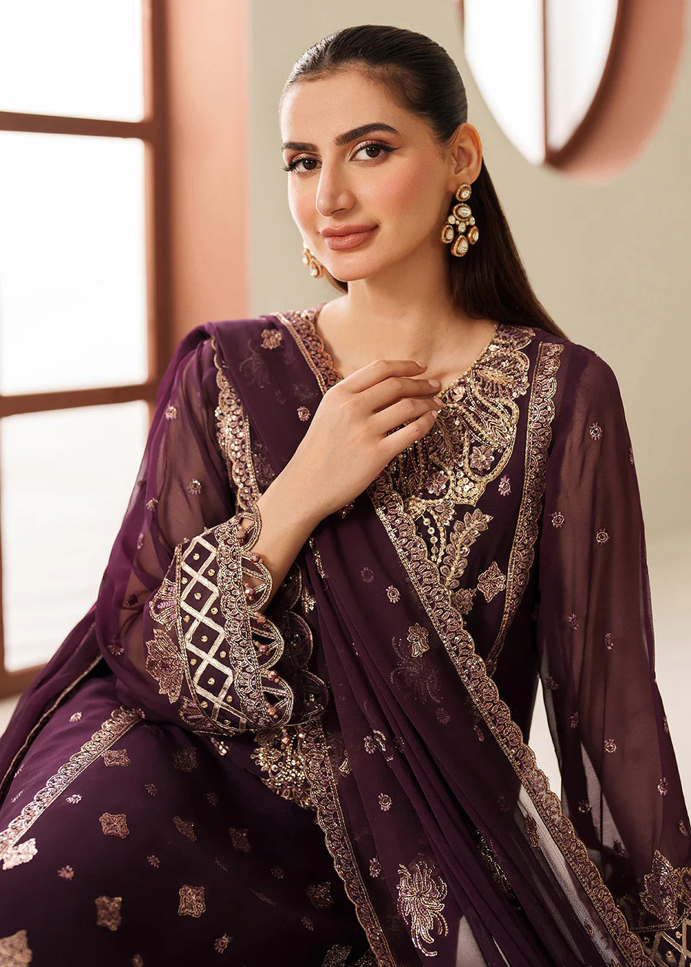 Reena Handwork Luxury Chiffon '25 by Alizeh | AF-4053 Tehwar - Image 6