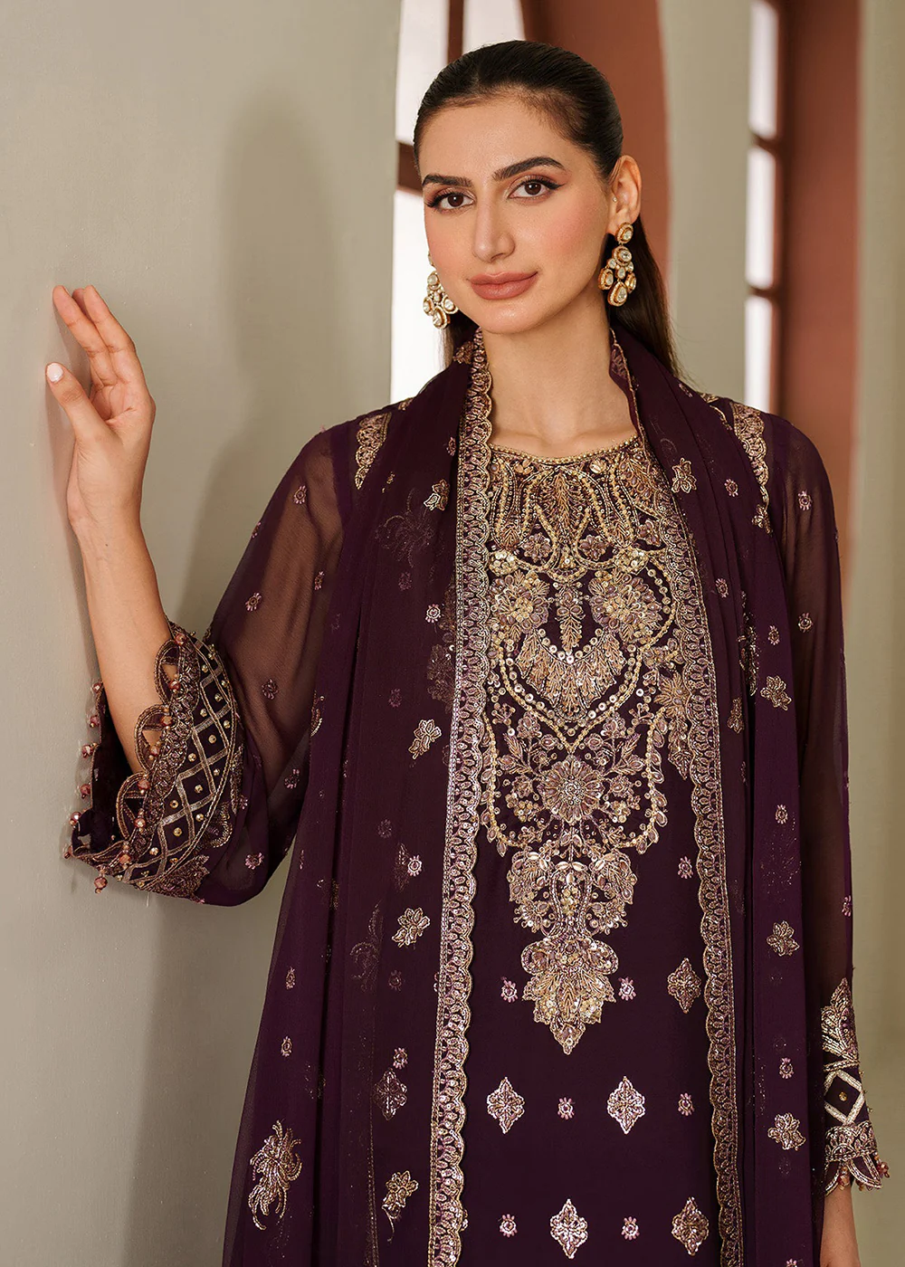 Reena Handwork Luxury Chiffon '25 by Alizeh | AF-4053 Tehwar - Image 7