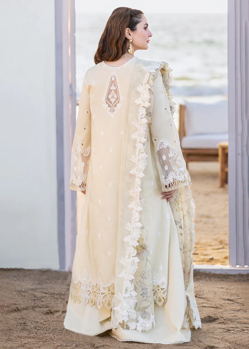 Sahil Kinare Luxury Lawn '24 by Qalamkar | FP-01 JANA - Image 3