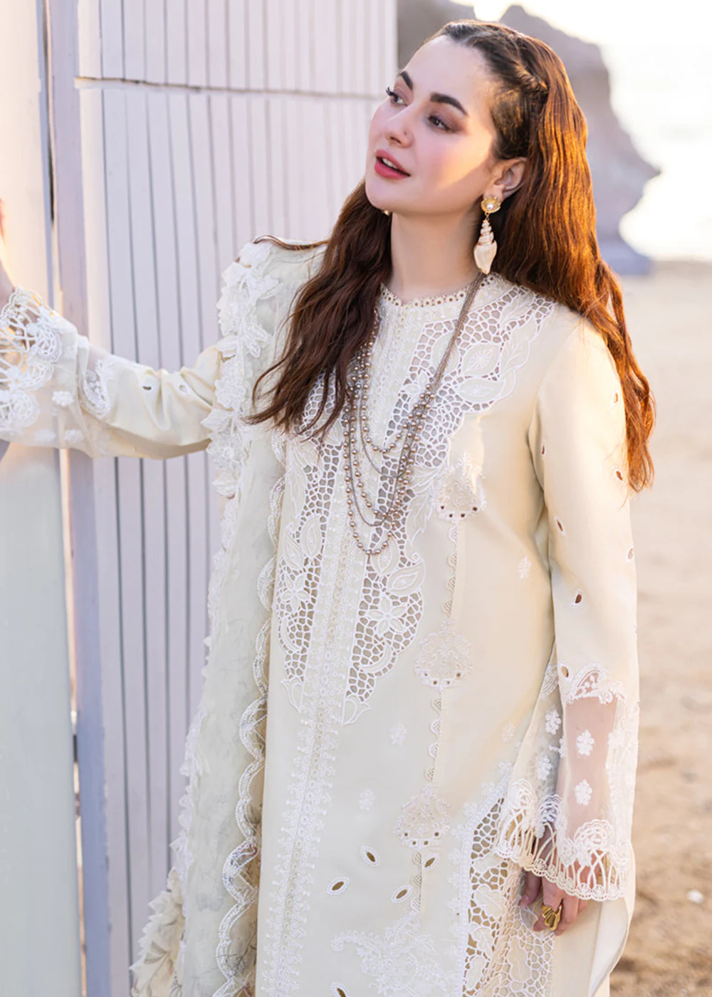 Sahil Kinare Luxury Lawn '24 by Qalamkar | FP-01 JANA - Image 6