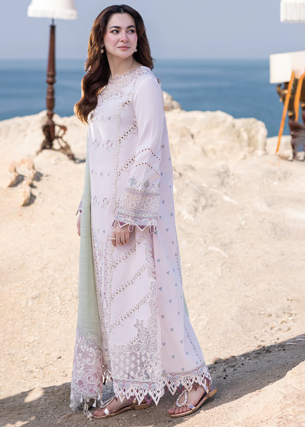 Sahil Kinare Luxury Lawn '24 by Qalamkar | FP-08 NIA - Image 6