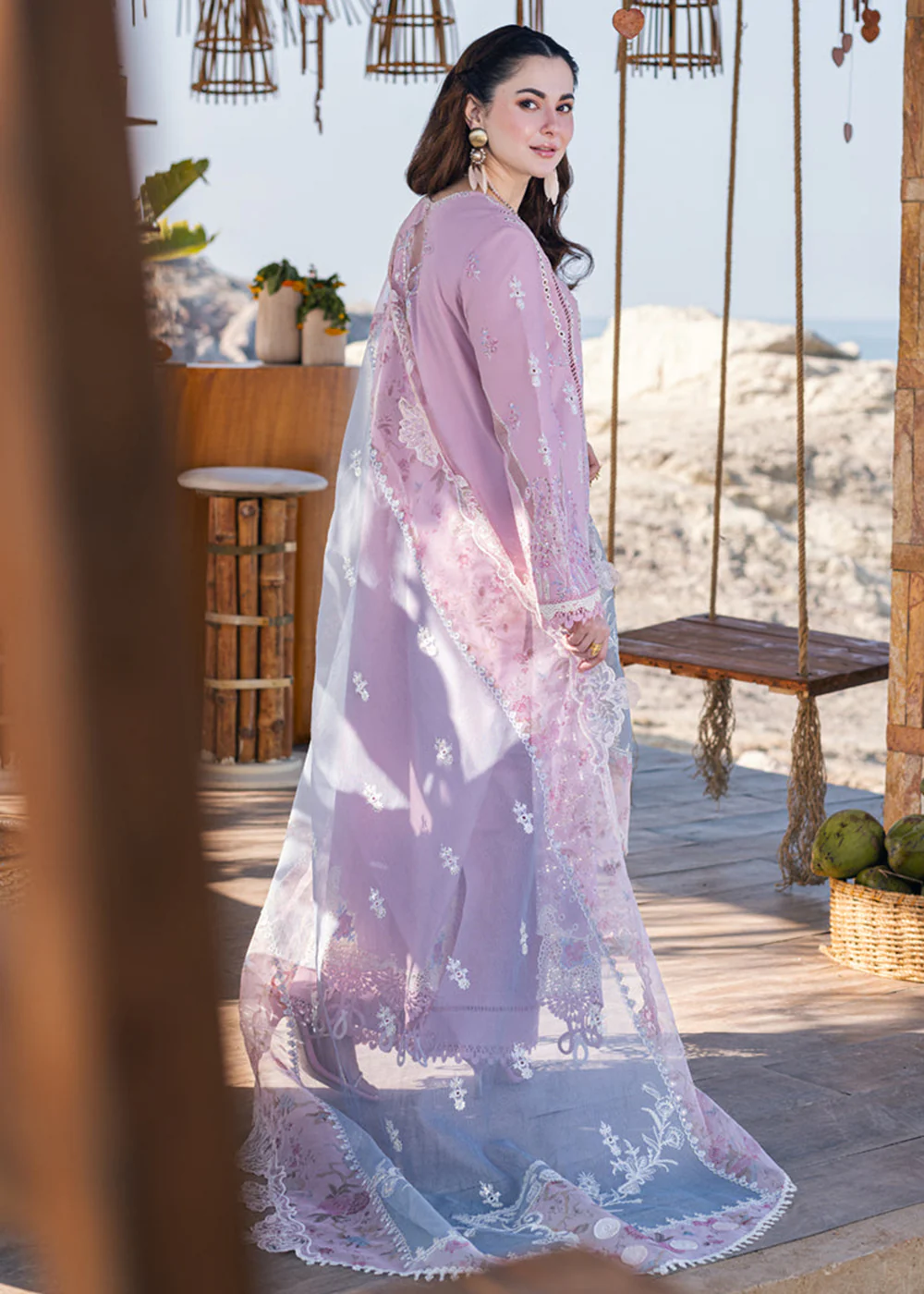 Sahil Kinare Luxury Lawn '24 by Qalamkar | FP-10 LINA - Image 3