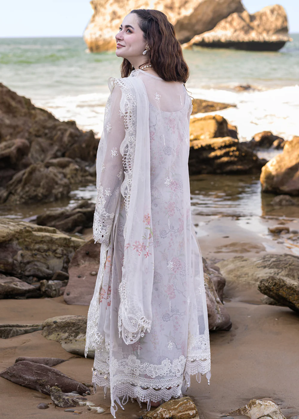 Sahil Kinare Luxury Lawn '24 by Qalamkar | FP-11 EMIRA - Image 3