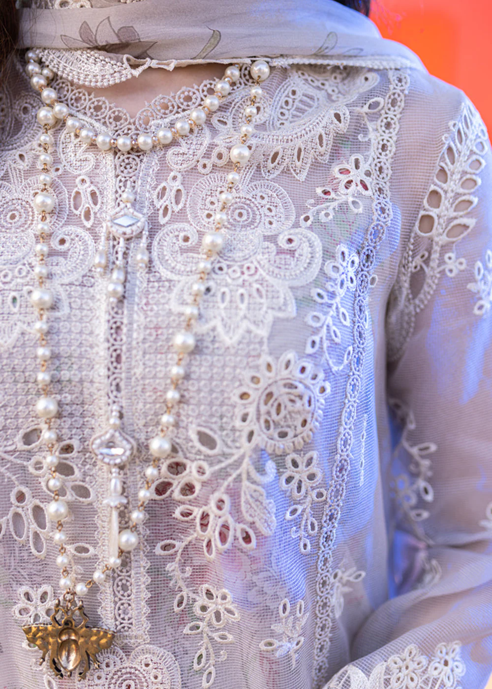 Sahil Kinare Luxury Lawn '24 by Qalamkar | FP-11 EMIRA - Image 5