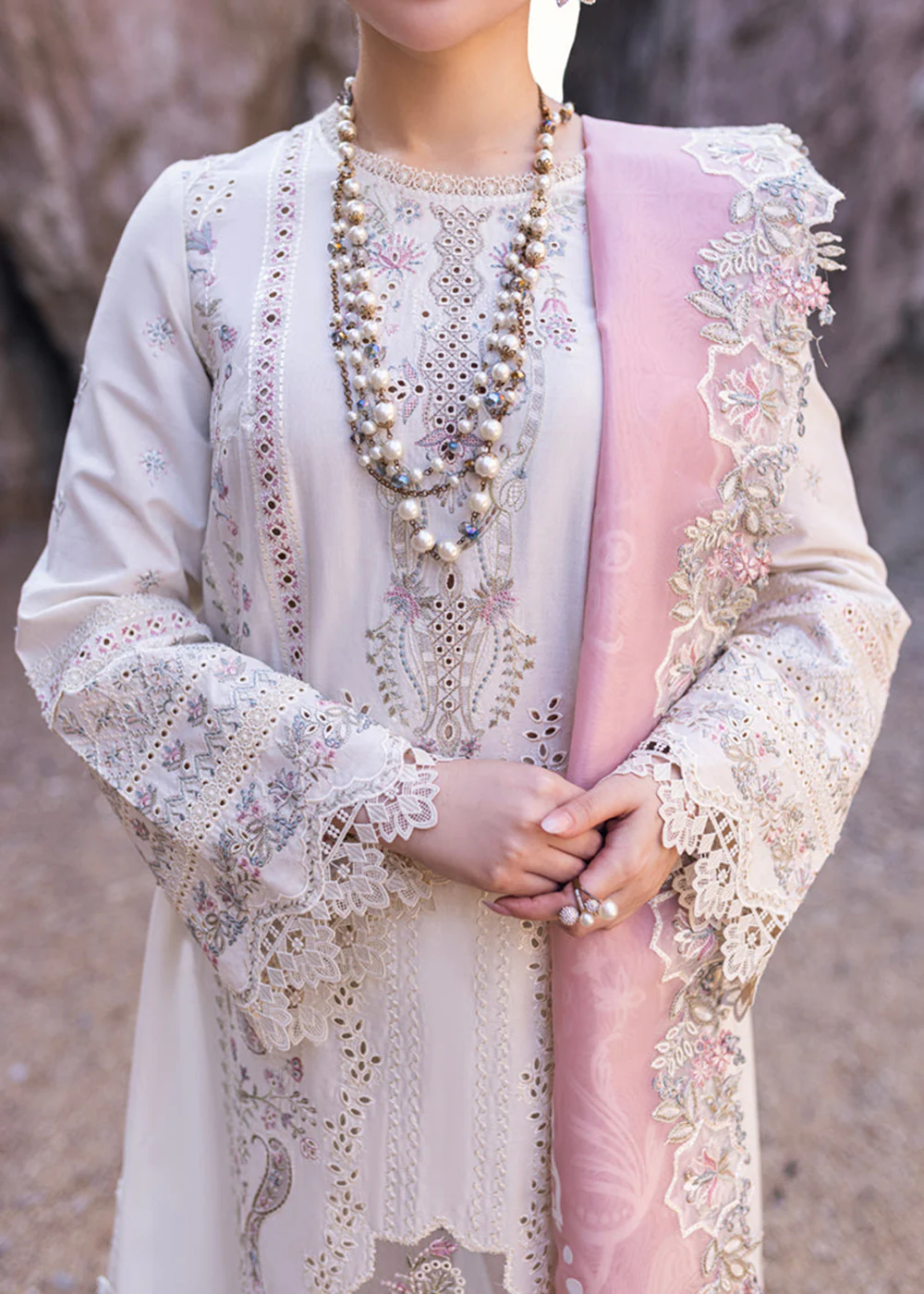 Sahil Kinare Luxury Lawn '24 by Qalamkar | FP-13 MELEK - Image 6