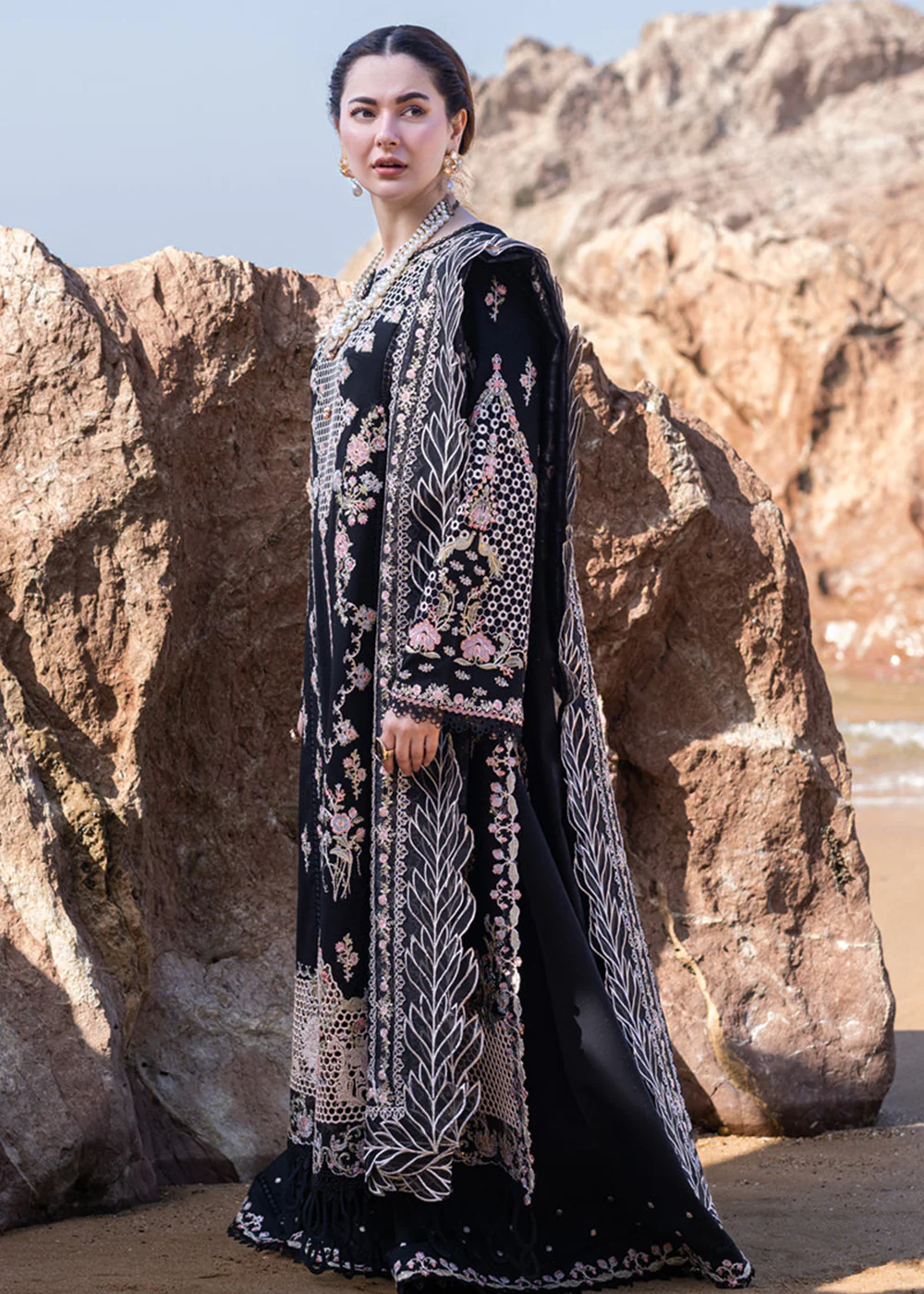 Sahil Kinare Luxury Lawn '24 by Qalamkar | FP-14 RIMA - Image 5