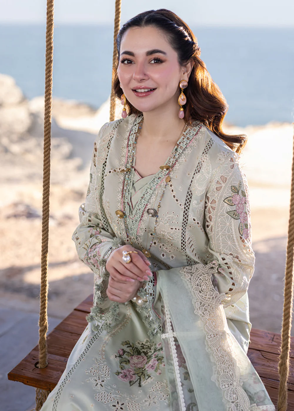 Sahil Kinare Luxury Lawn '24 by Qalamkar | FP-15 RANIA - Image 2