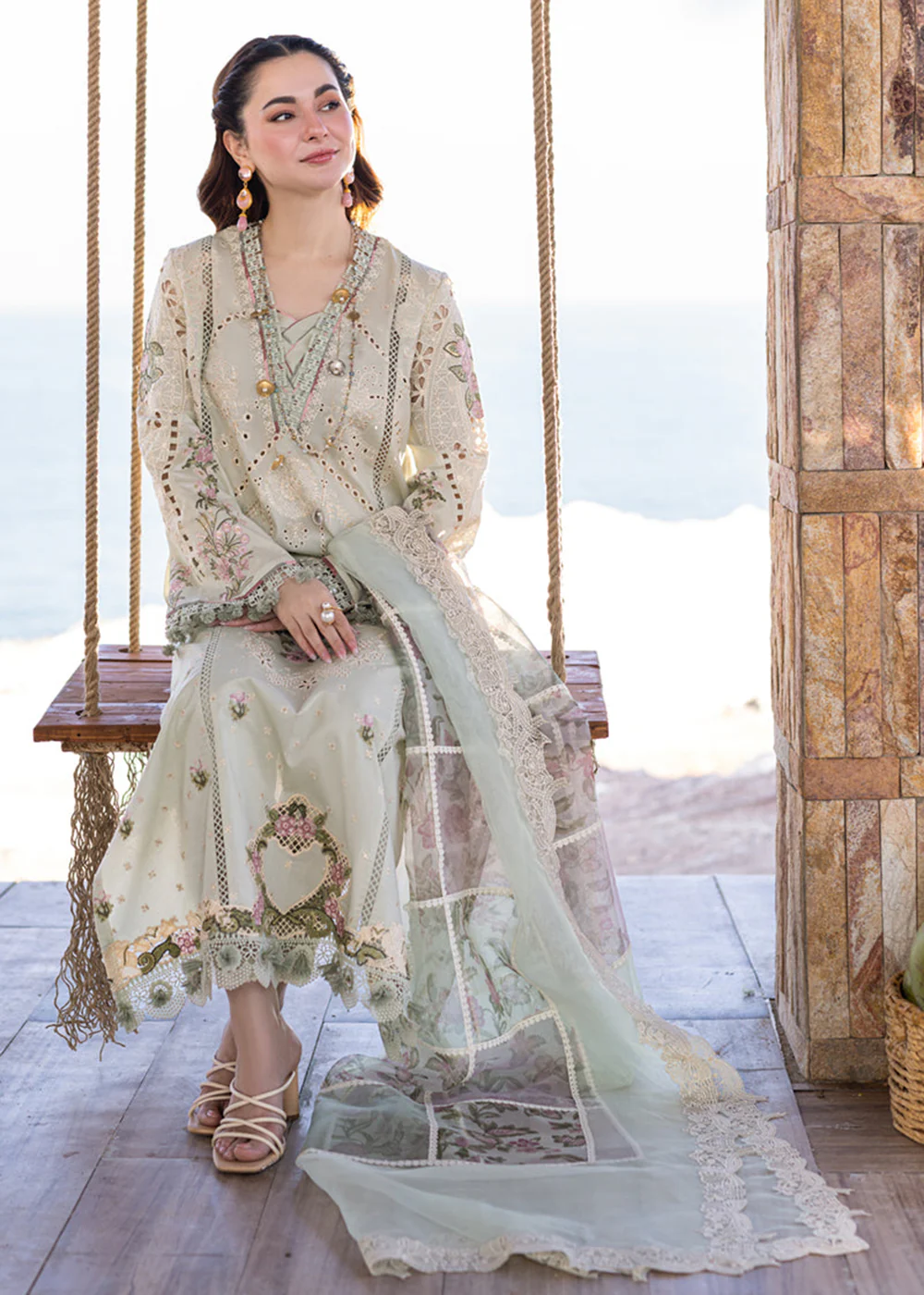 Sahil Kinare Luxury Lawn '24 by Qalamkar | FP-15 RANIA - Image 6