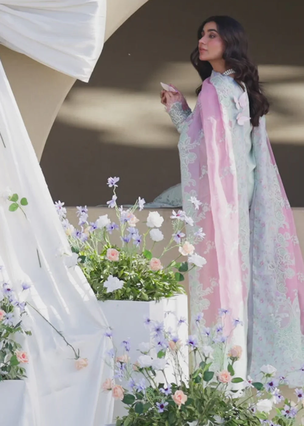 Sahil Luxury Lawn '25 by Qalamkar | FK-04 CHLOE - Image 3