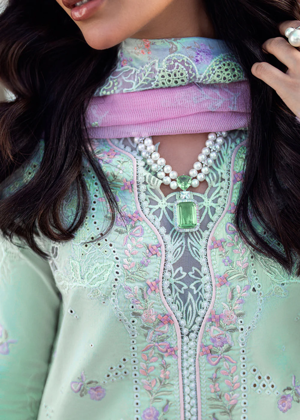 Sahil Luxury Lawn '25 by Qalamkar | FK-04 CHLOE - Image 4
