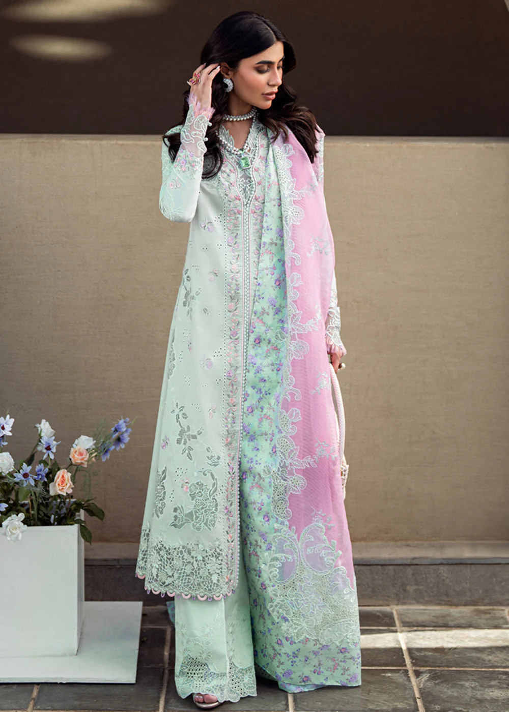 Sahil Luxury Lawn '25 by Qalamkar | FK-04 CHLOE - Image 5