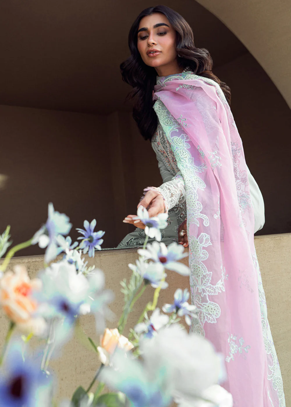 Sahil Luxury Lawn '25 by Qalamkar | FK-04 CHLOE - Image 6