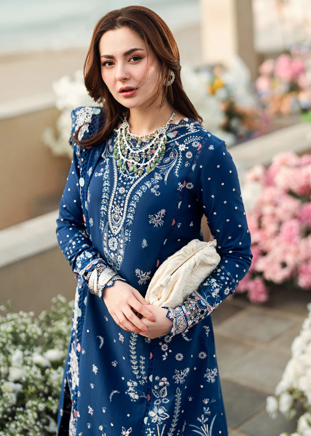 Sahil Luxury Lawn '25 by Qalamkar | FK-05 AURORA - Image 2