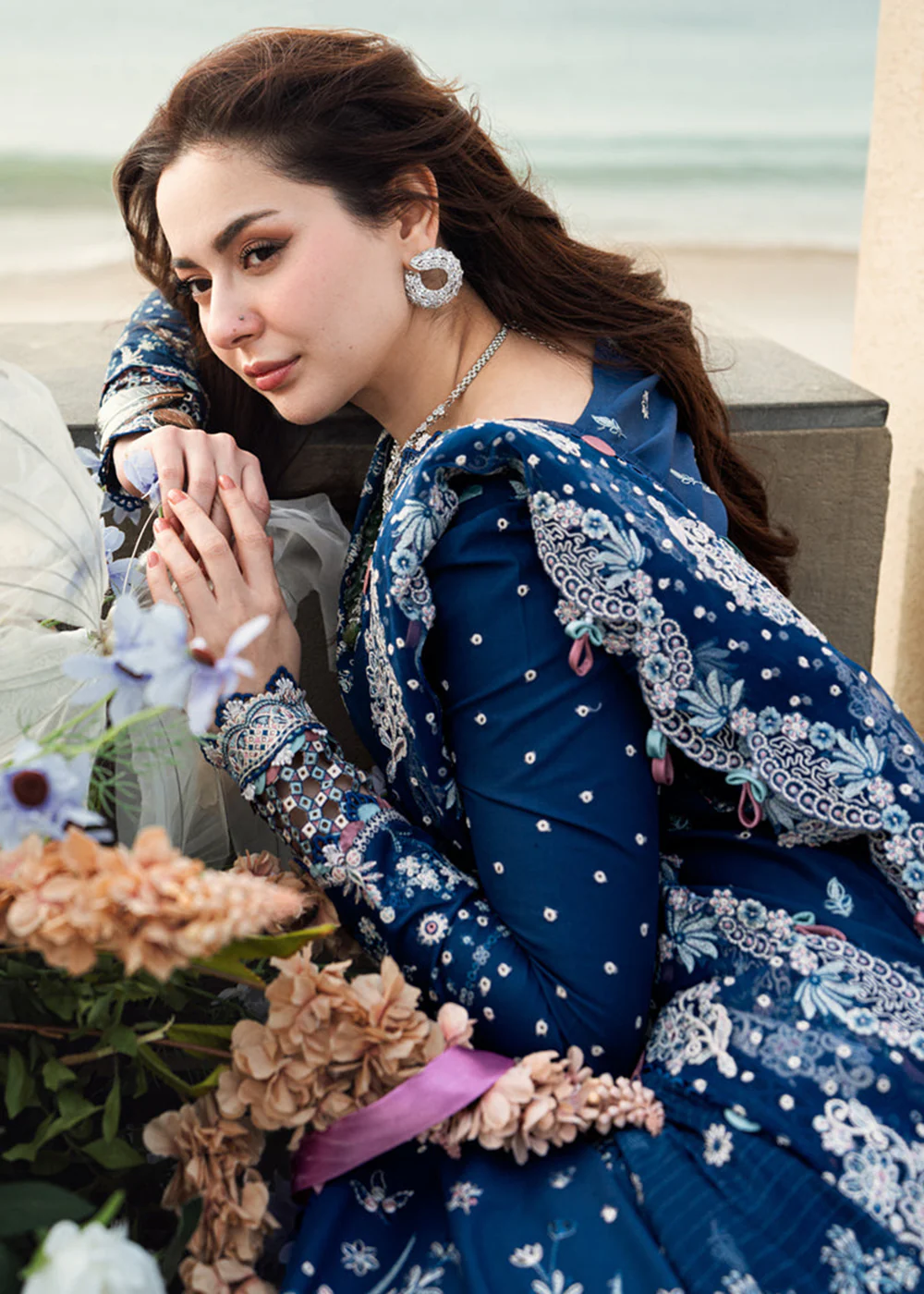 Sahil Luxury Lawn '25 by Qalamkar | FK-05 AURORA - Image 5