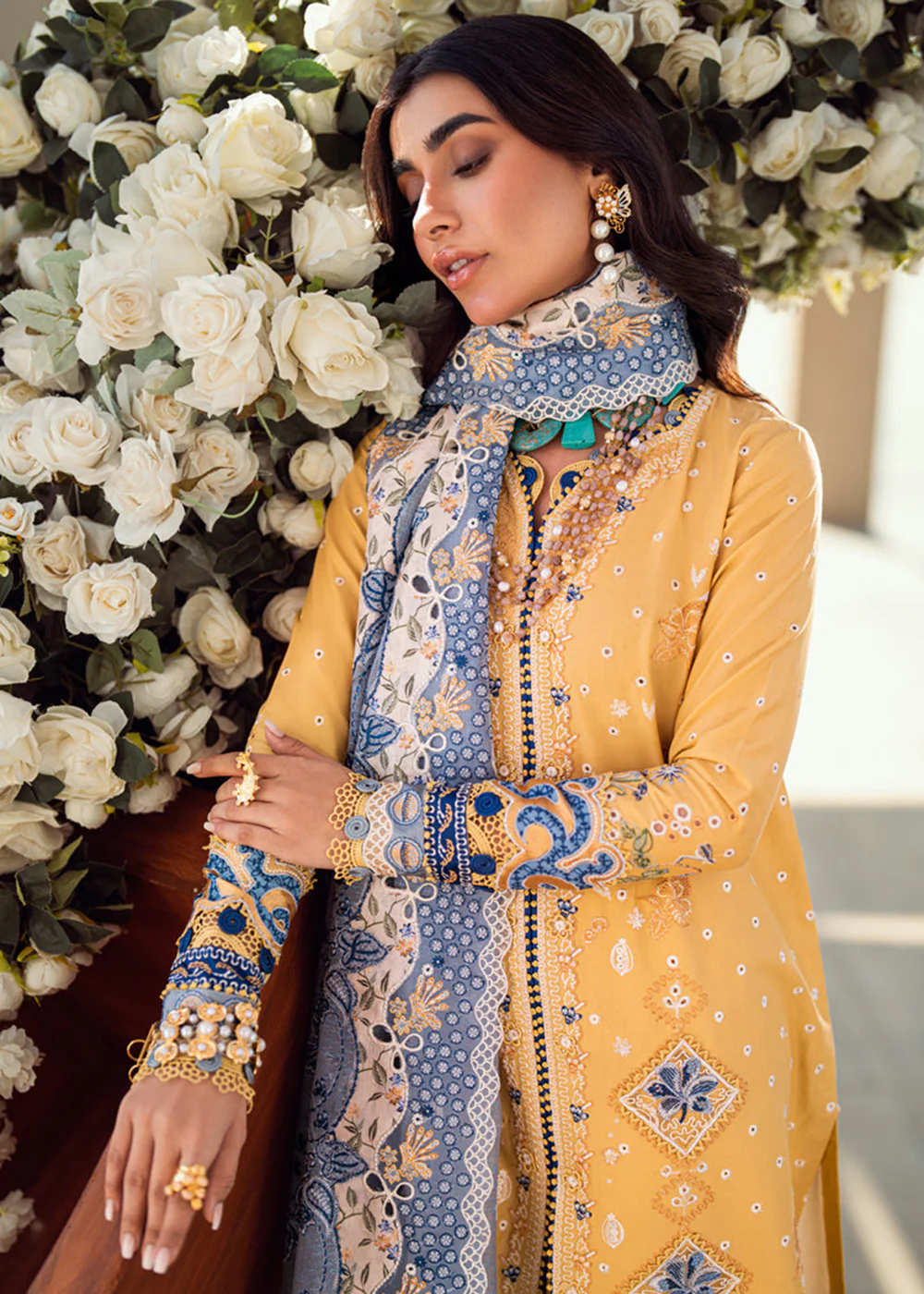 Sahil Luxury Lawn '25 by Qalamkar | FK-06 NATALIE - Image 2