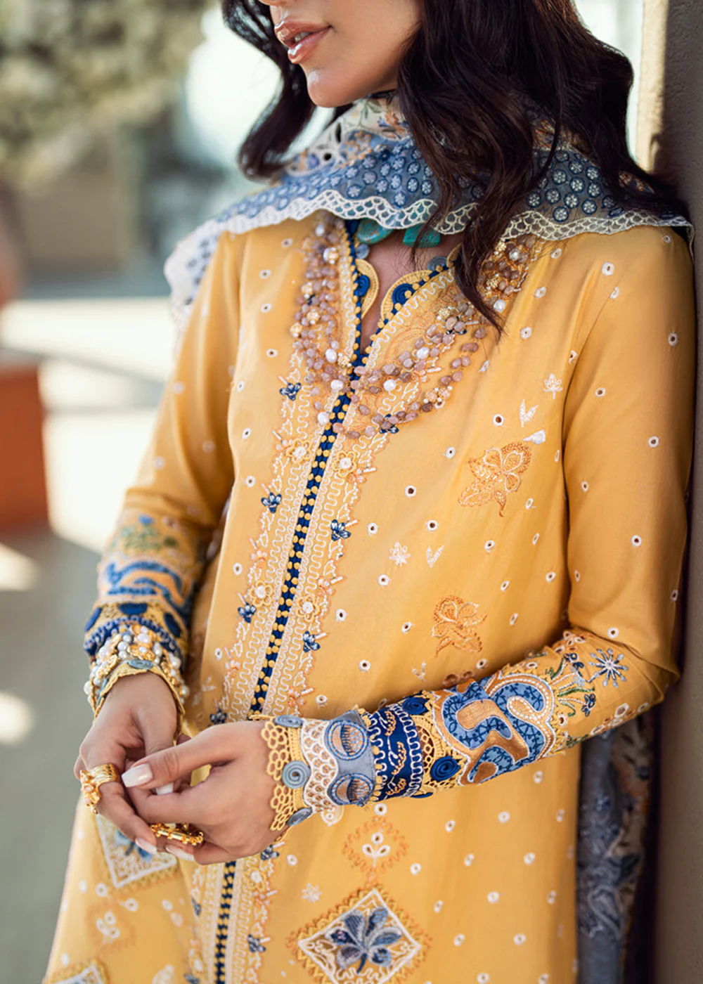 Sahil Luxury Lawn '25 by Qalamkar | FK-06 NATALIE - Image 4