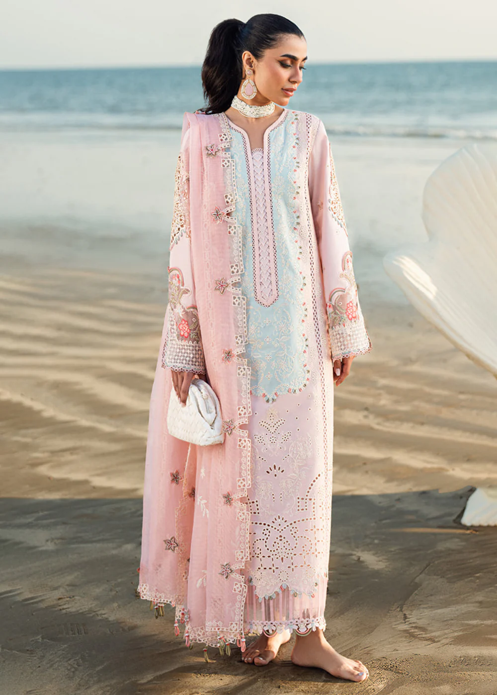 Sahil Luxury Lawn '25 by Qalamkar | FK-08 REEM - Image 5