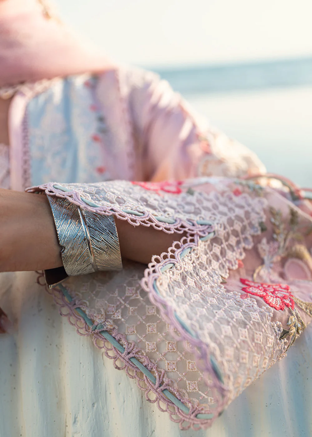 Sahil Luxury Lawn '25 by Qalamkar | FK-08 REEM - Image 8