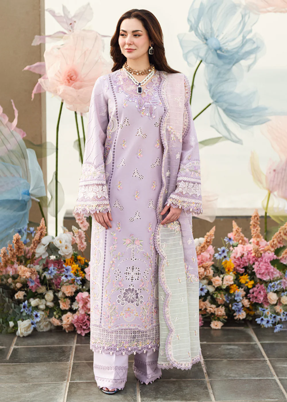 Sahil Luxury Lawn '25 by Qalamkar | FK-09 EVELYN