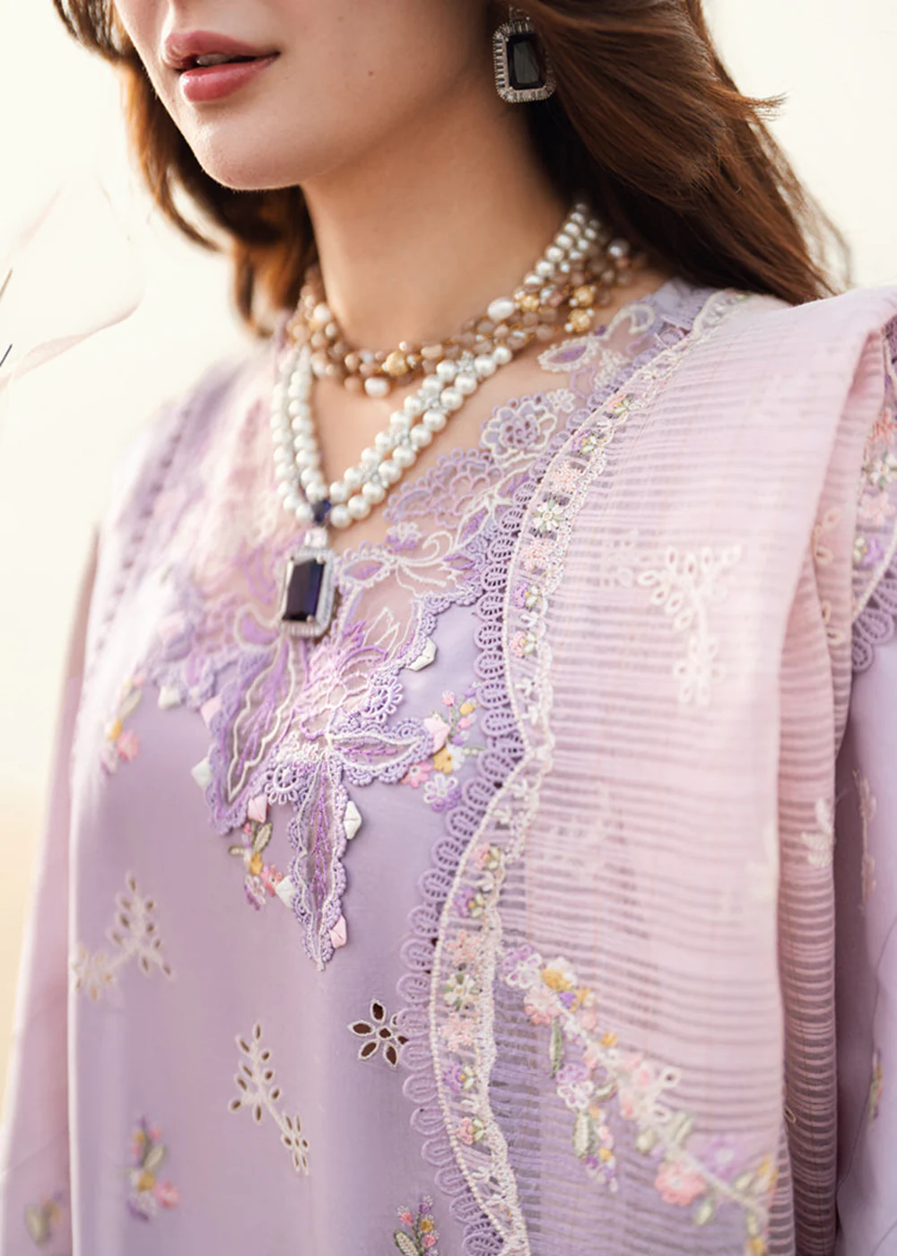 Sahil Luxury Lawn '25 by Qalamkar | FK-09 EVELYN - Image 5