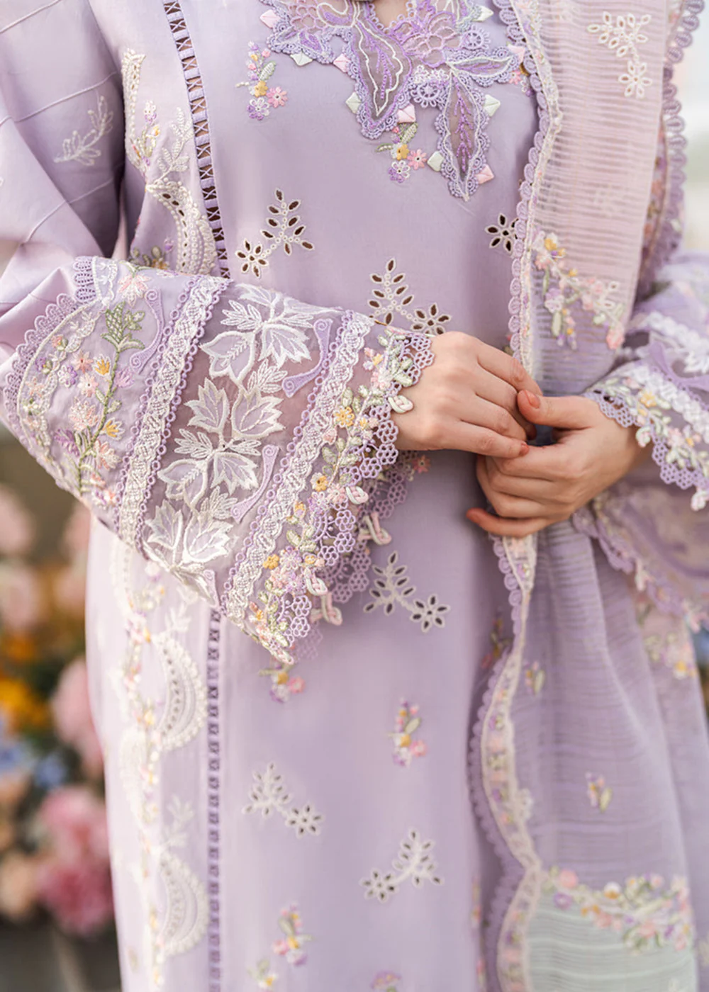 Sahil Luxury Lawn '25 by Qalamkar | FK-09 EVELYN - Image 7
