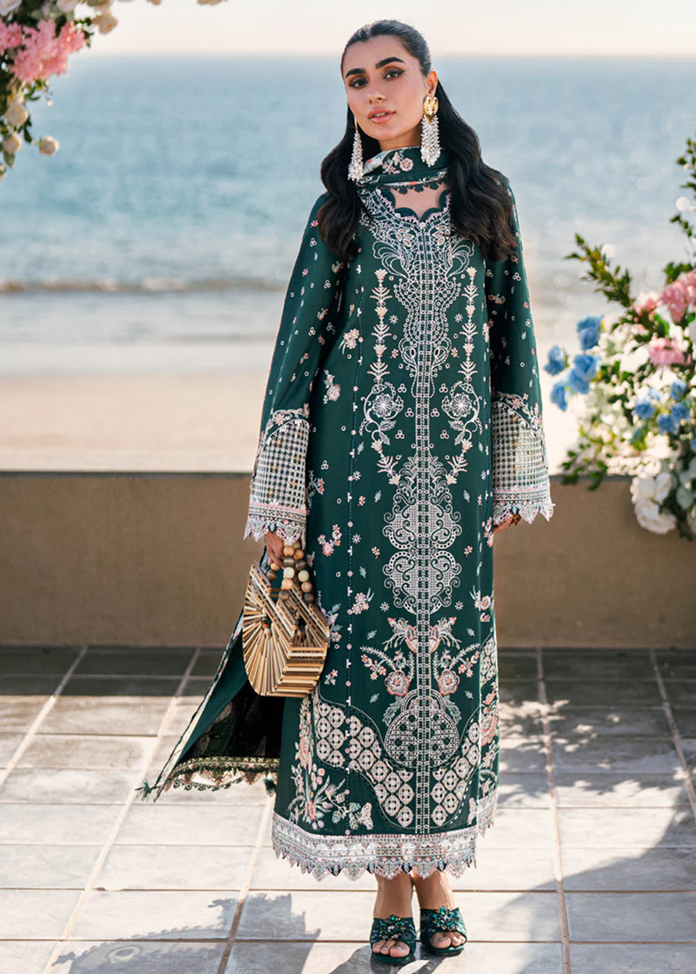 Sahil Luxury Lawn '25 by Qalamkar | FK-13 ELIZA