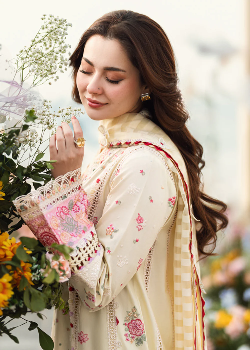 Sahil Luxury Lawn '25 by Qalamkar | FK-14 SCARLETT - Image 5