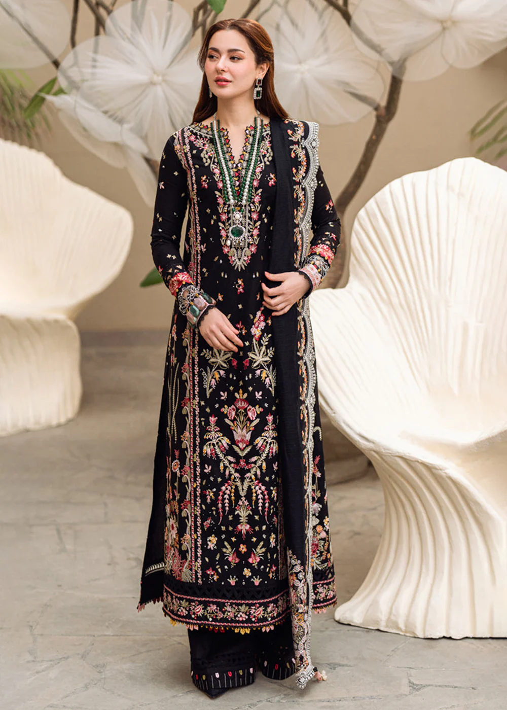 Sahil Luxury Lawn '25 by Qalamkar | FK-15 HANNAH