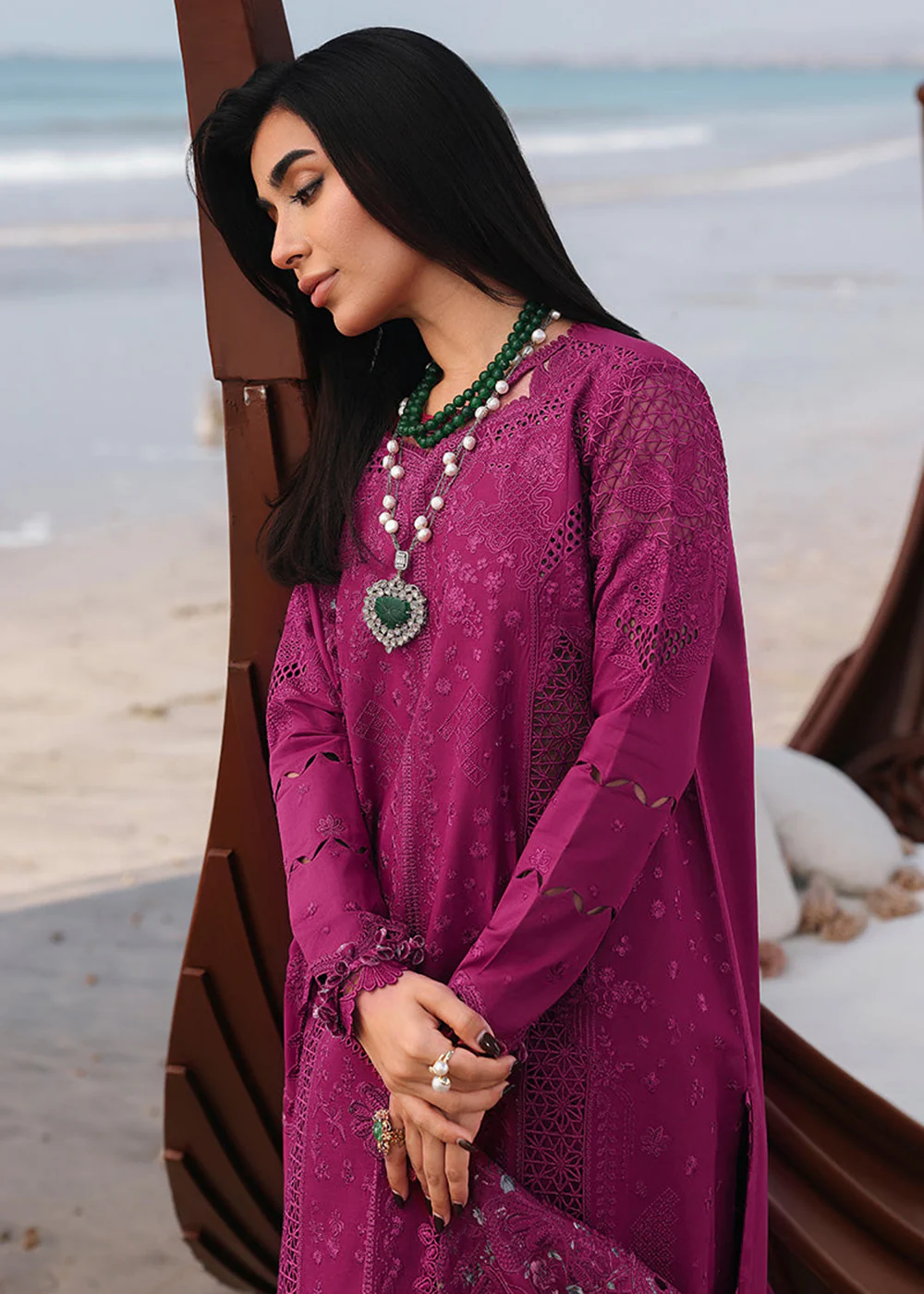 Sahil Luxury Lawn '26 by Qalamkar | SA-01 ZARA - Image 10