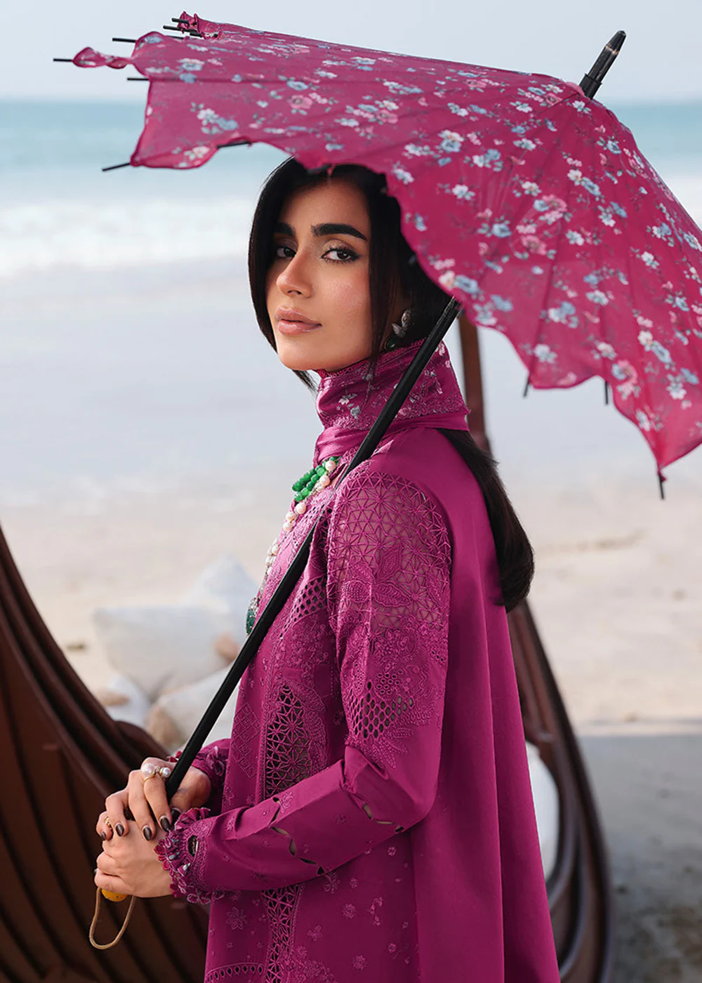 Sahil Luxury Lawn '26 by Qalamkar | SA-01 ZARA - Image 4