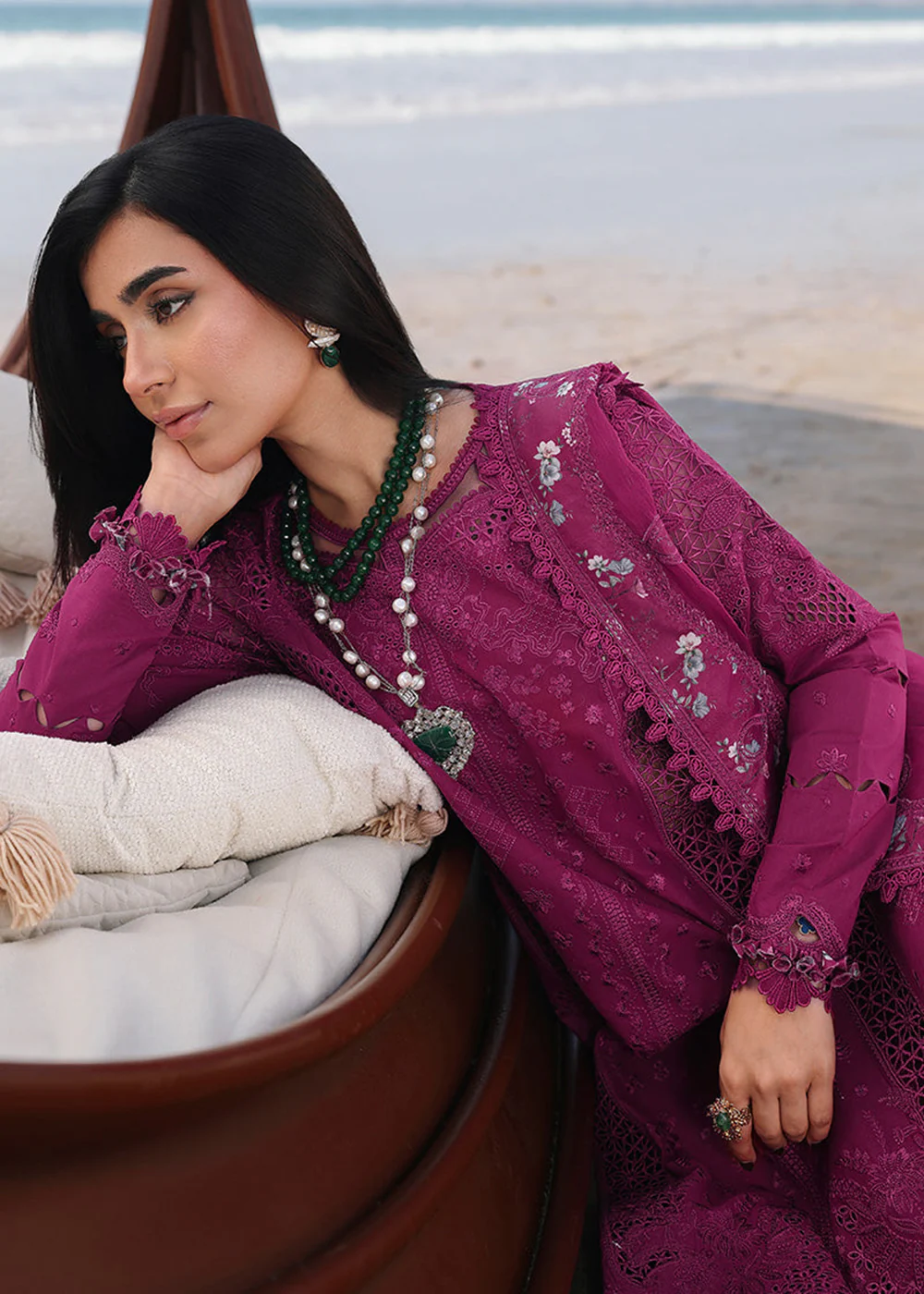 Sahil Luxury Lawn '26 by Qalamkar | SA-01 ZARA - Image 5