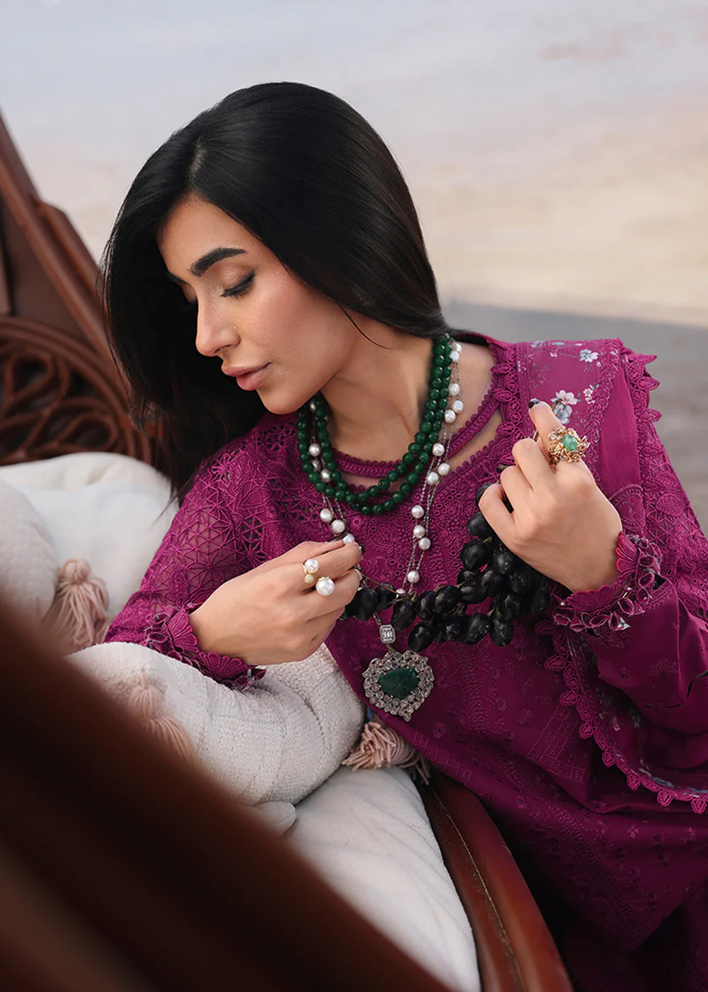 Sahil Luxury Lawn '26 by Qalamkar | SA-01 ZARA - Image 6